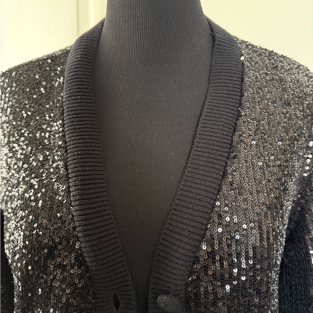 Inc Sequin Cardigan - image 4